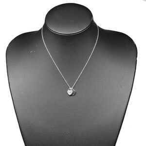 Tiffany Co to Double Heart Necklace Sterling Silver